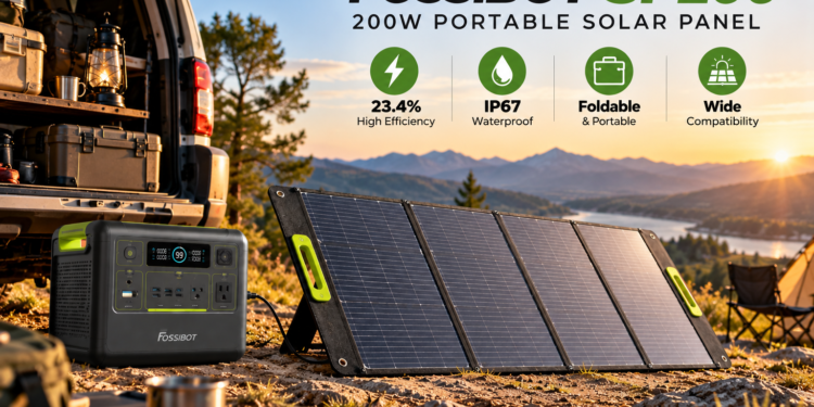 FOSSiBOT SP200 Solar Panel Review: Best 200W Foldable Panel for Generators
