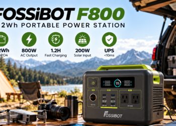 FOSSiBOT F800 Review: Compact 512Wh Portable Power Station