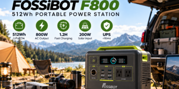FOSSiBOT F800 Review: Compact 512Wh Portable Power Station