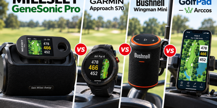 MILESEEY GeneSonic Pro vs. Garmin, Bushnell & GolfPad: The Ultimate Golf Tech Showdown
